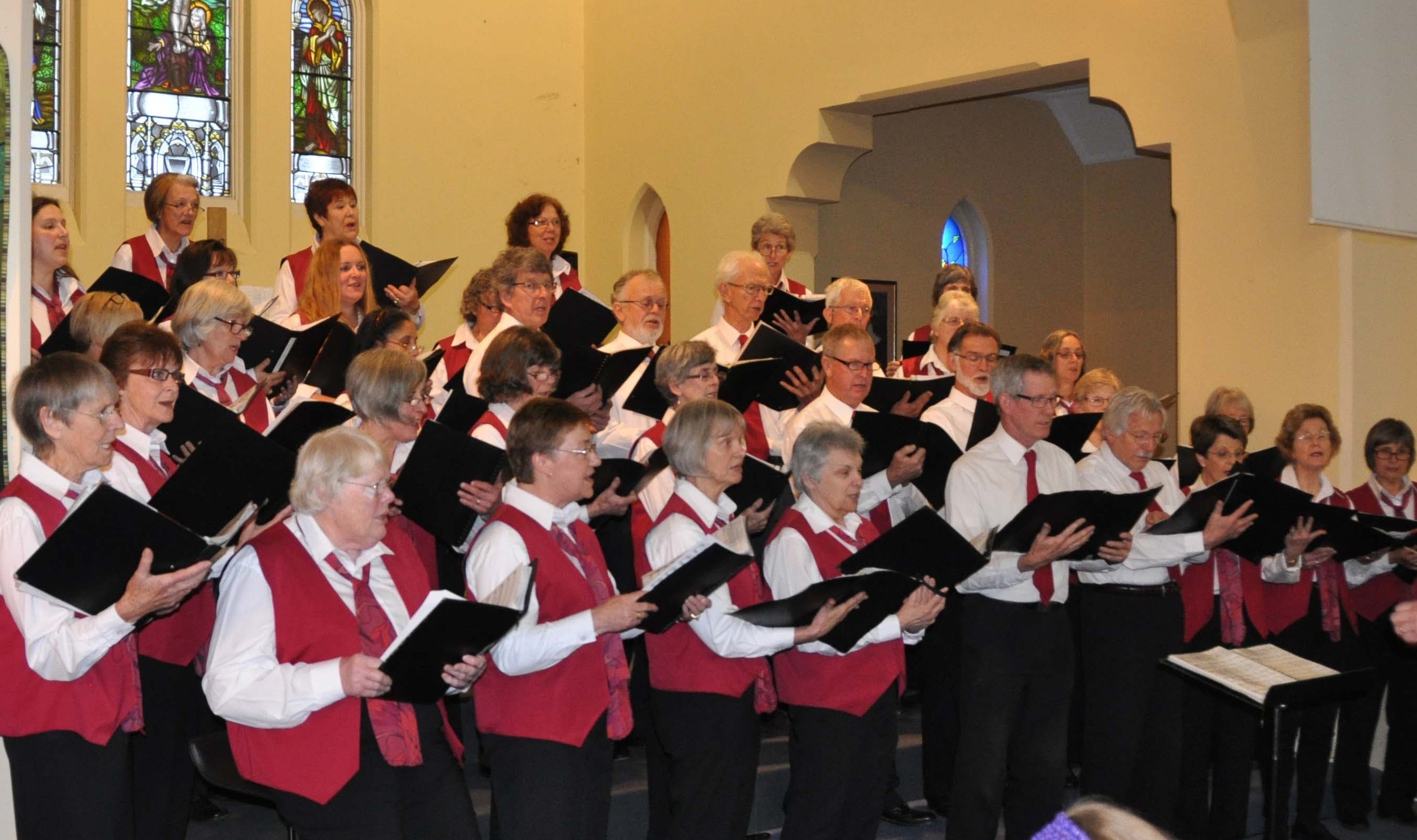 Choir Cecilia rehearsal or performance
